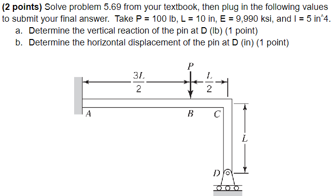 ( 2 points ) Solve problem 5 . 6 9 from your