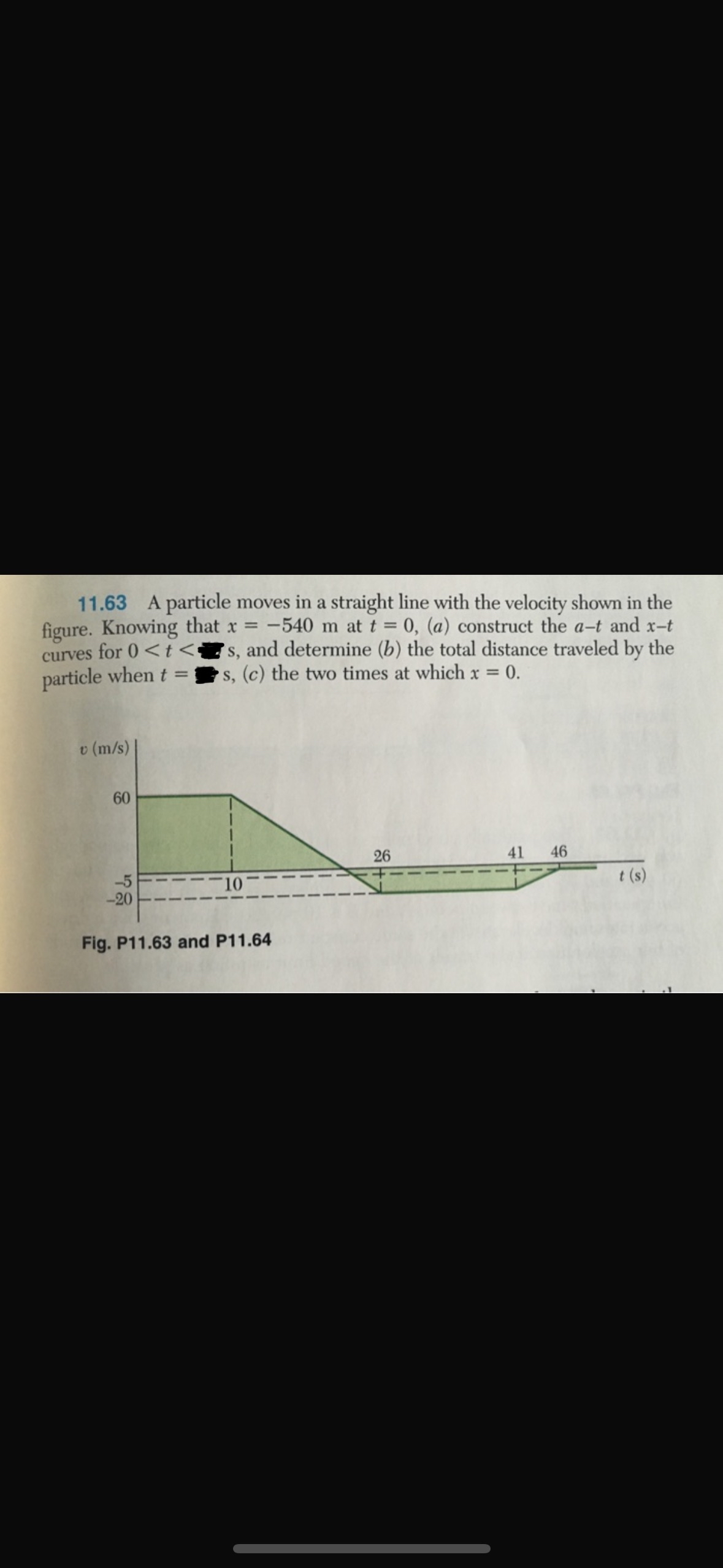 A particle moves in a straight line with the
