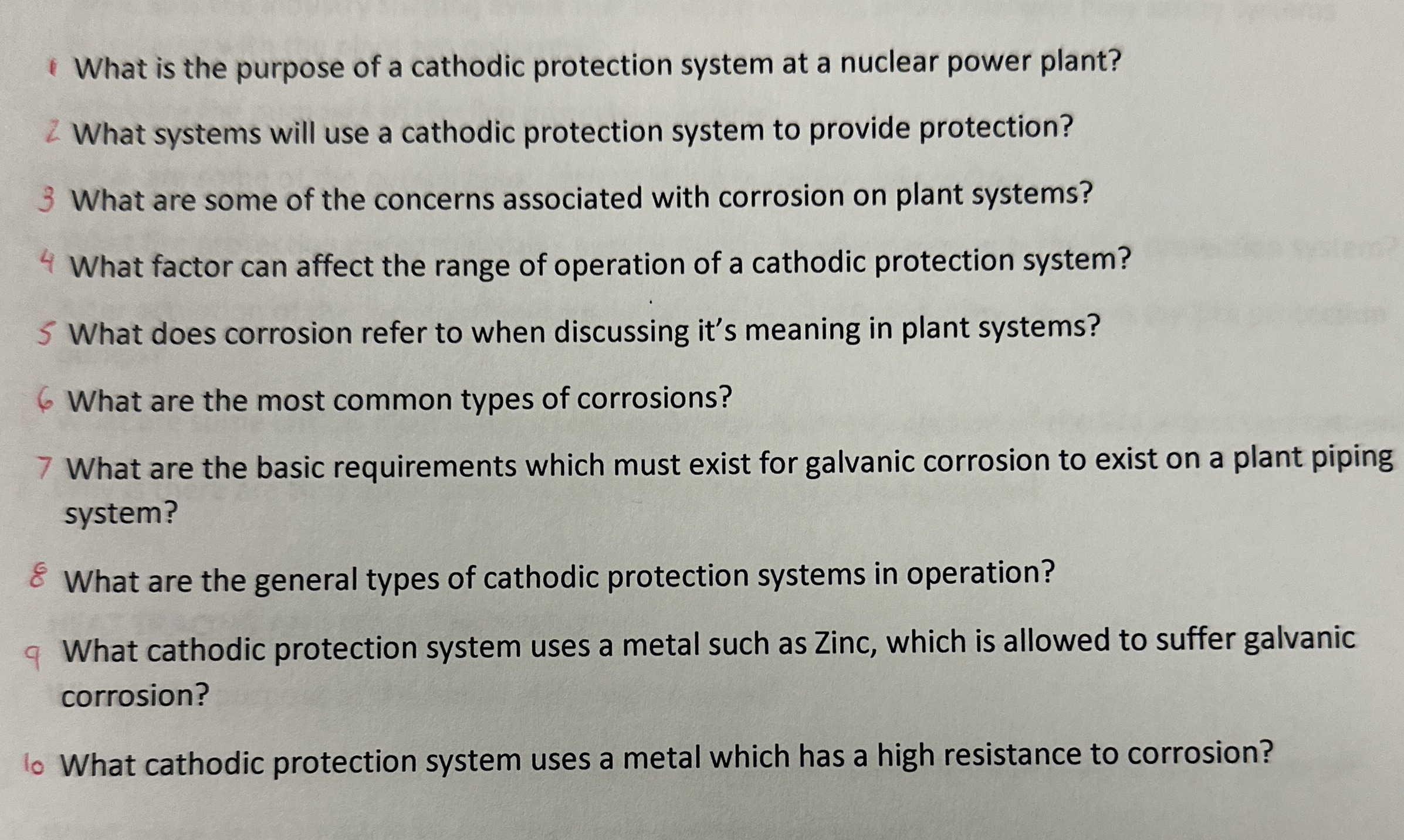 What is the purpose of a cathodic protection