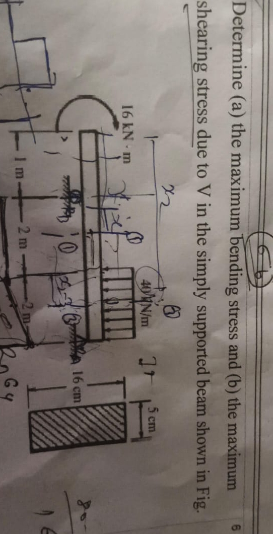 Determine ( a ) the maximum bending stress and (