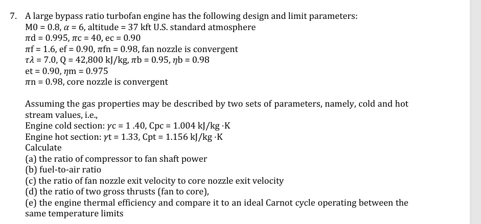 A large bypass ratio turbofan engine has the
