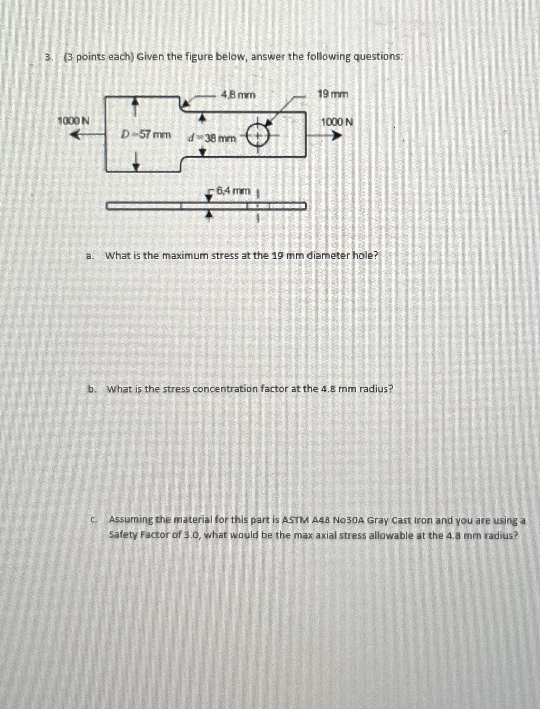 ( 3 points each ) Given the figure below, answer