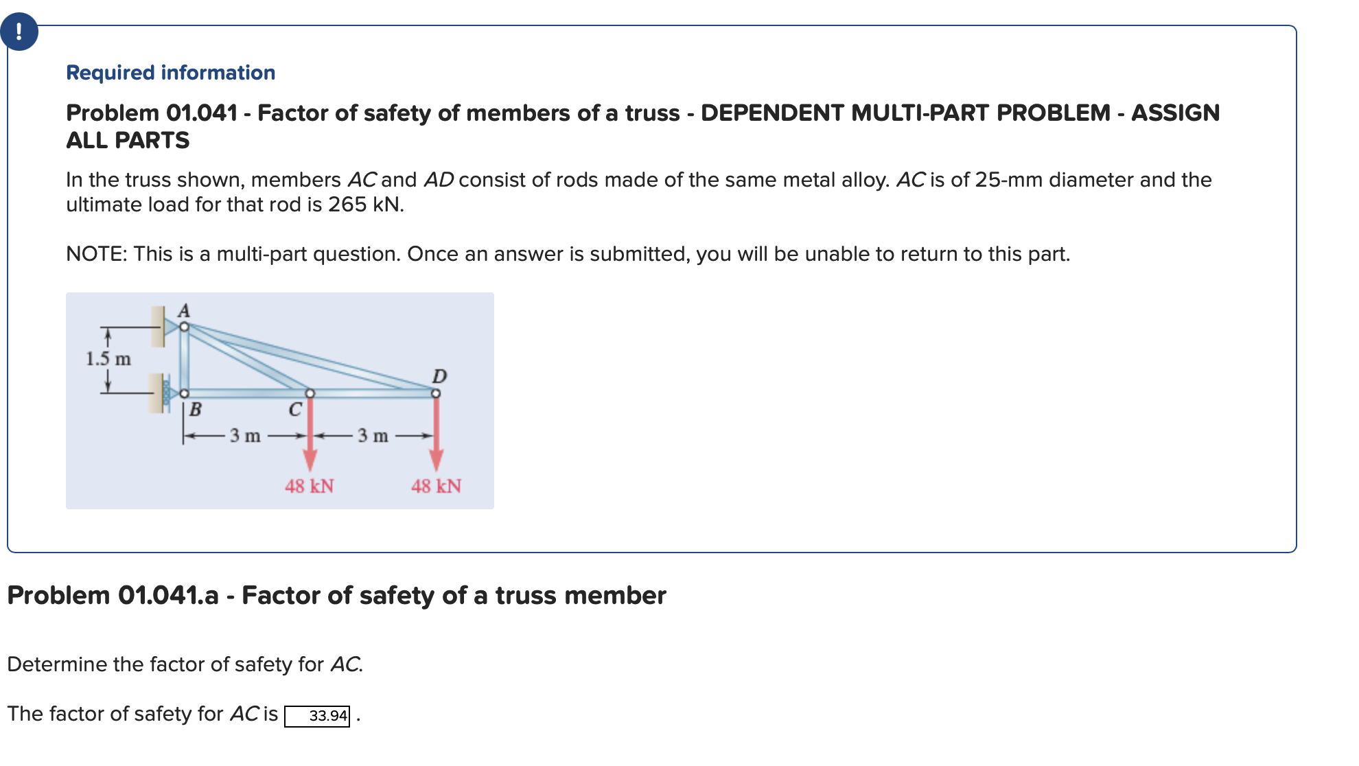 Required information Required information Problem