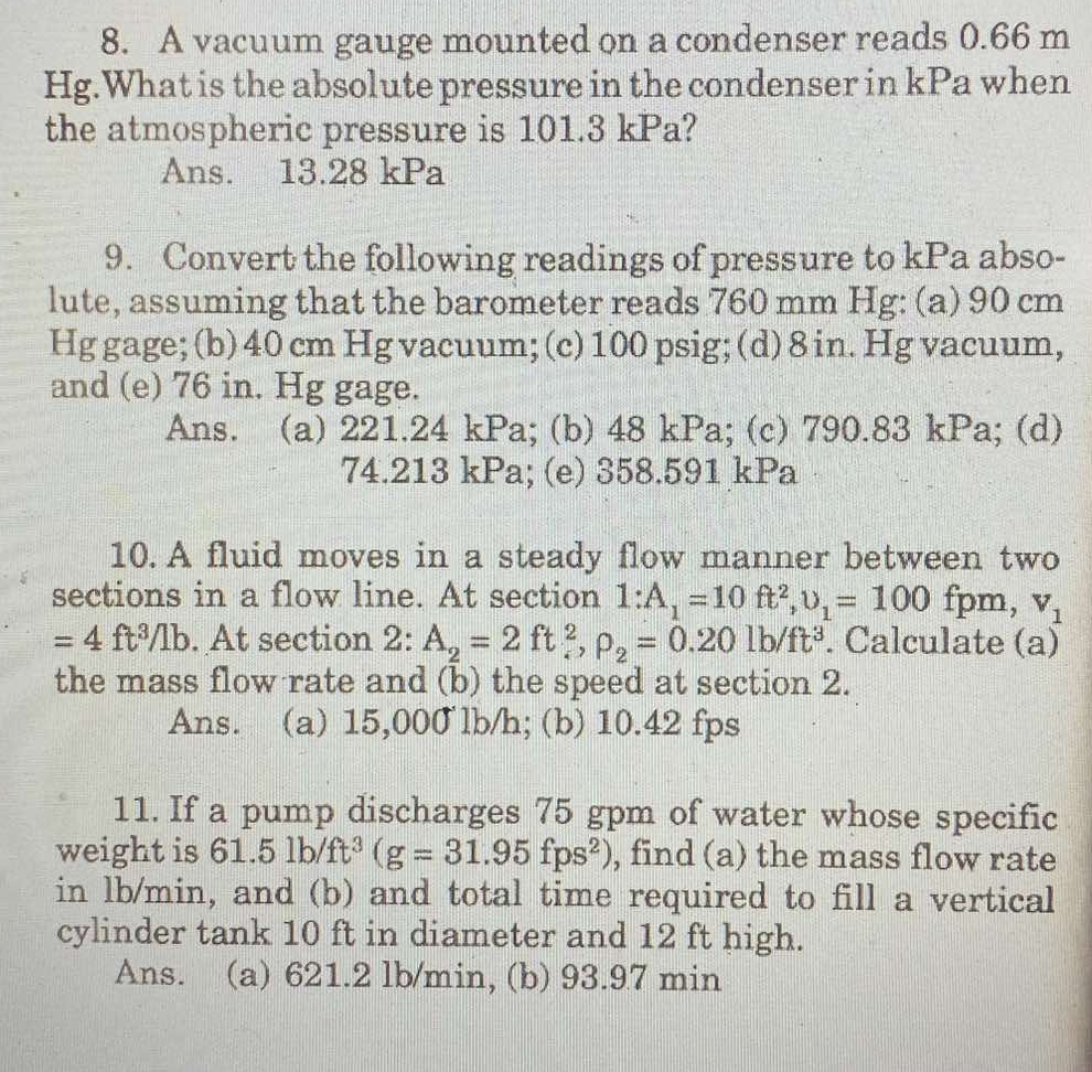 A vacuum gauge mounted on a condenser reads 0 . 6