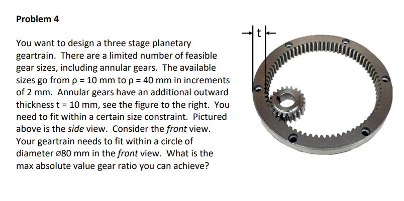 Problem 4 You want to design a three stage