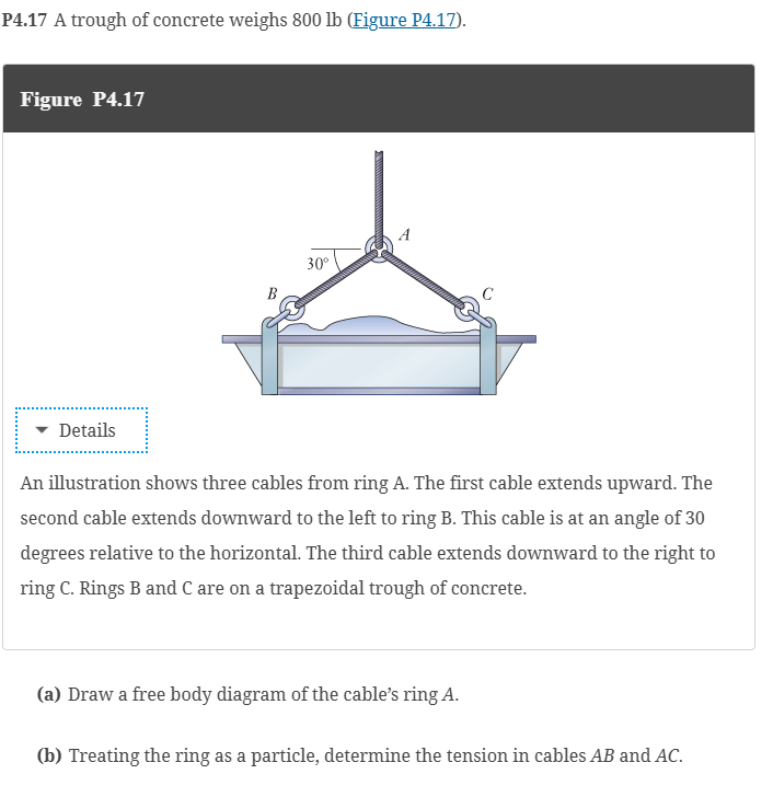 Figure P 4 . 1 7 An illustration shows three