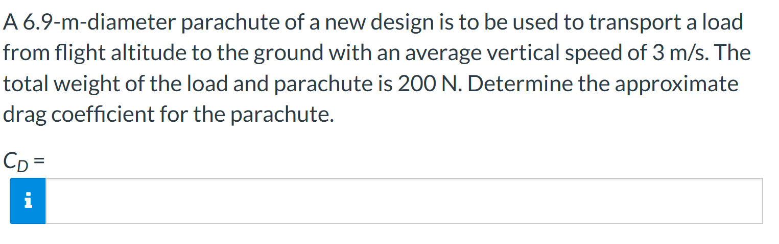 A 6 . 9 - m - diameter parachute of a new design