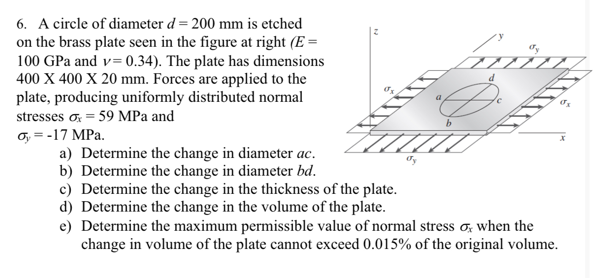A circle of diameter d = 2 0 0 m m is etched on