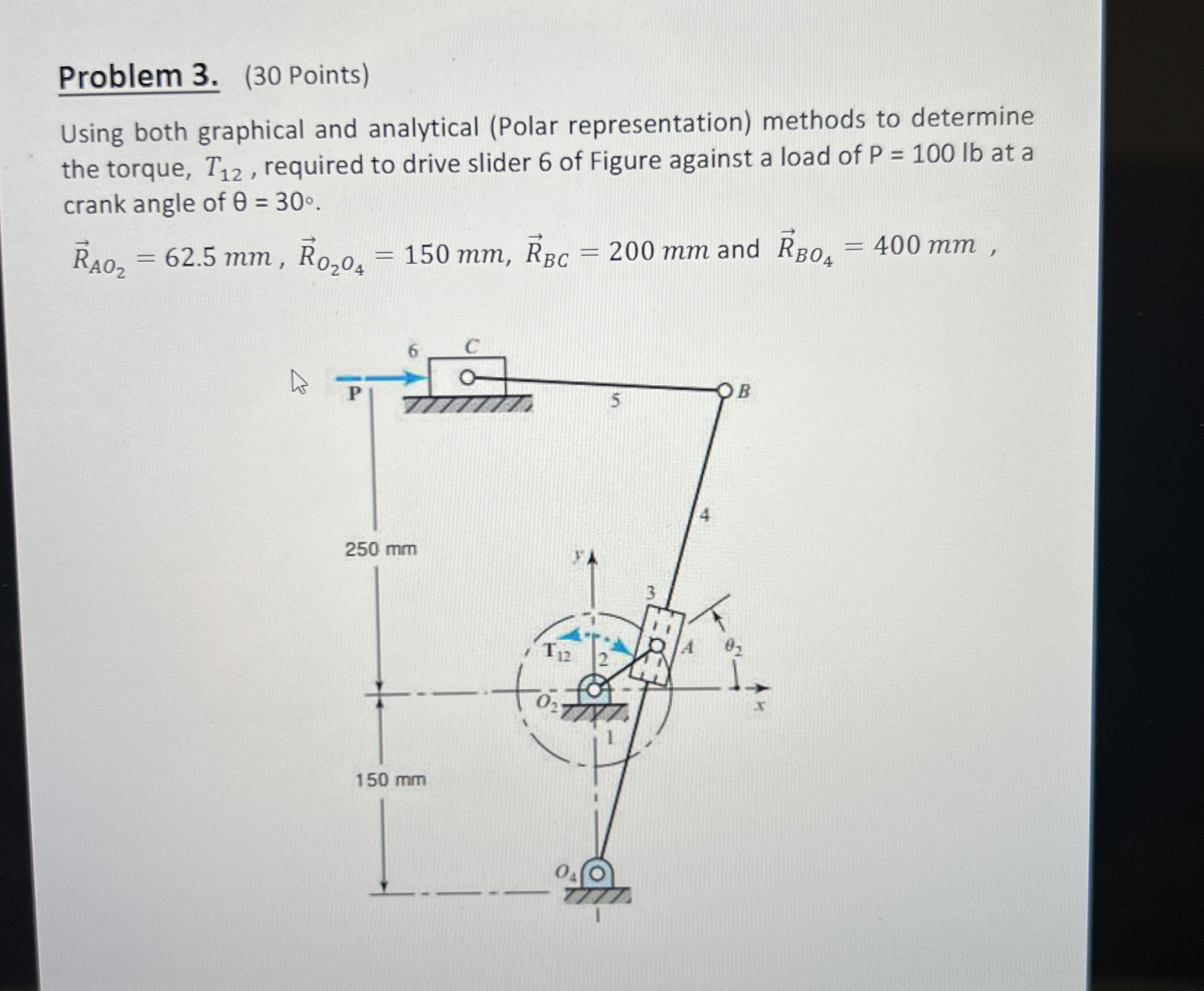 Problem 3 . ( 3 0 Points ) Using both graphical