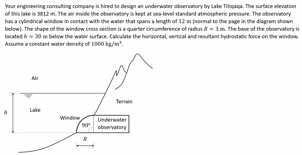 Your engineering consulting company is hired to