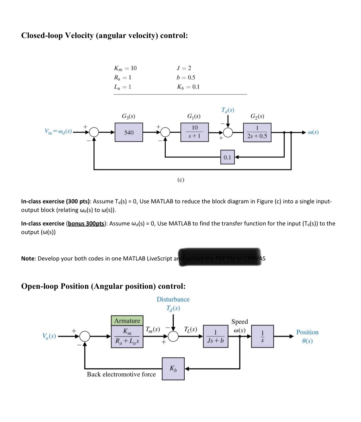 Closed - loop Velocity ( angular velocity )