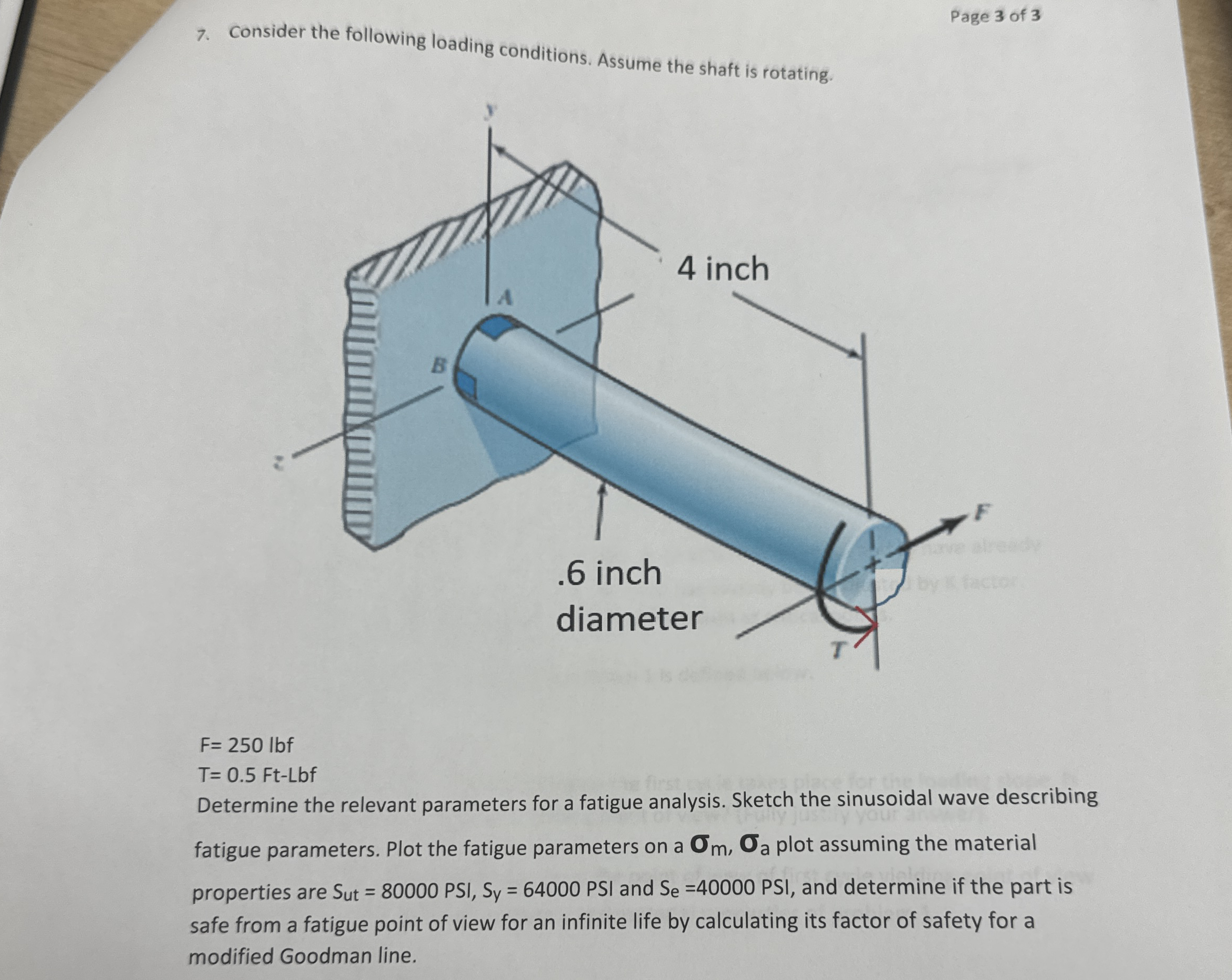 Page 3 of 3 7 . Consider the following loading
