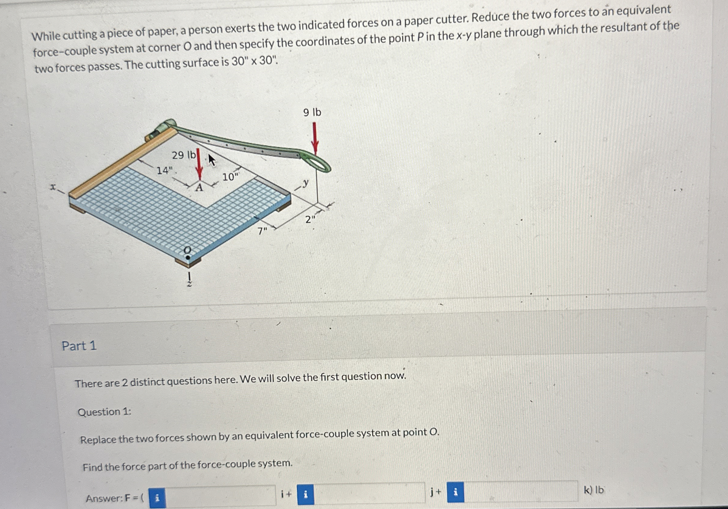 While cutting a piece of paper, a person exerts