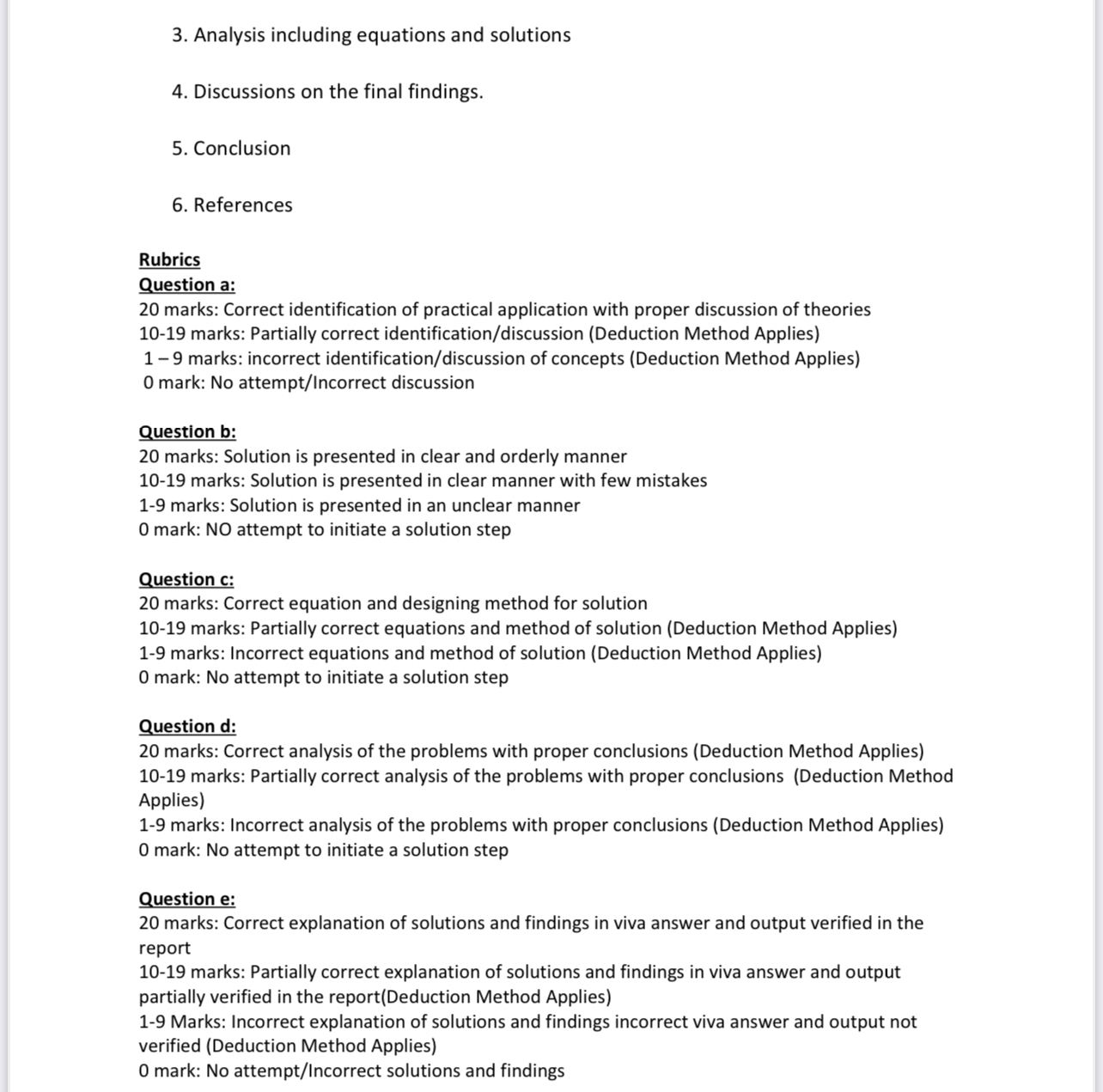 Instructions: Project activity contains two