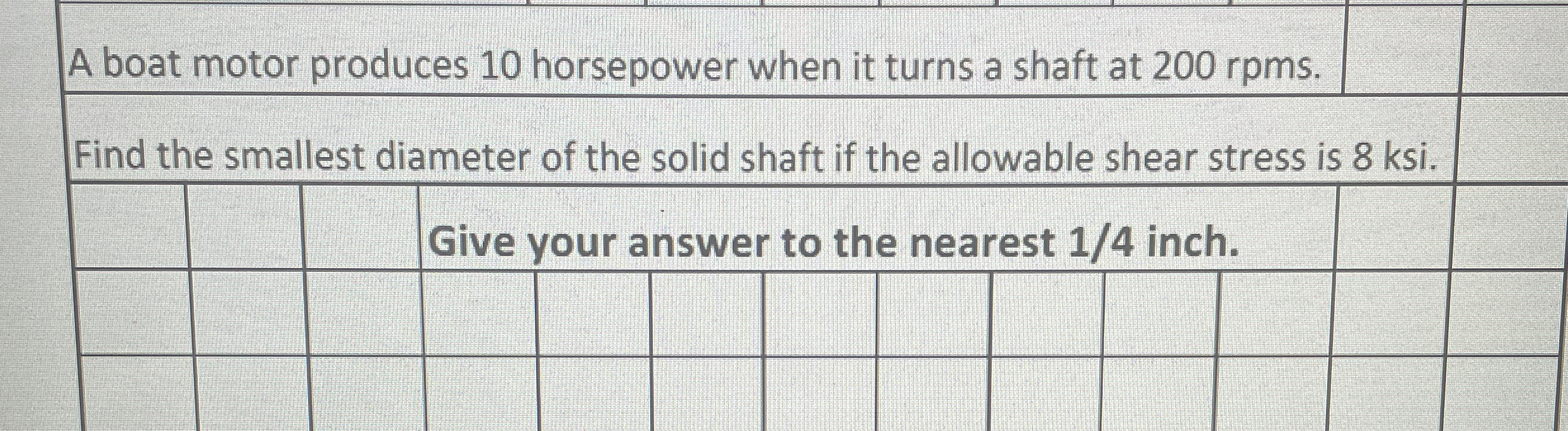A boat motor produces 1 0 horsepower when it