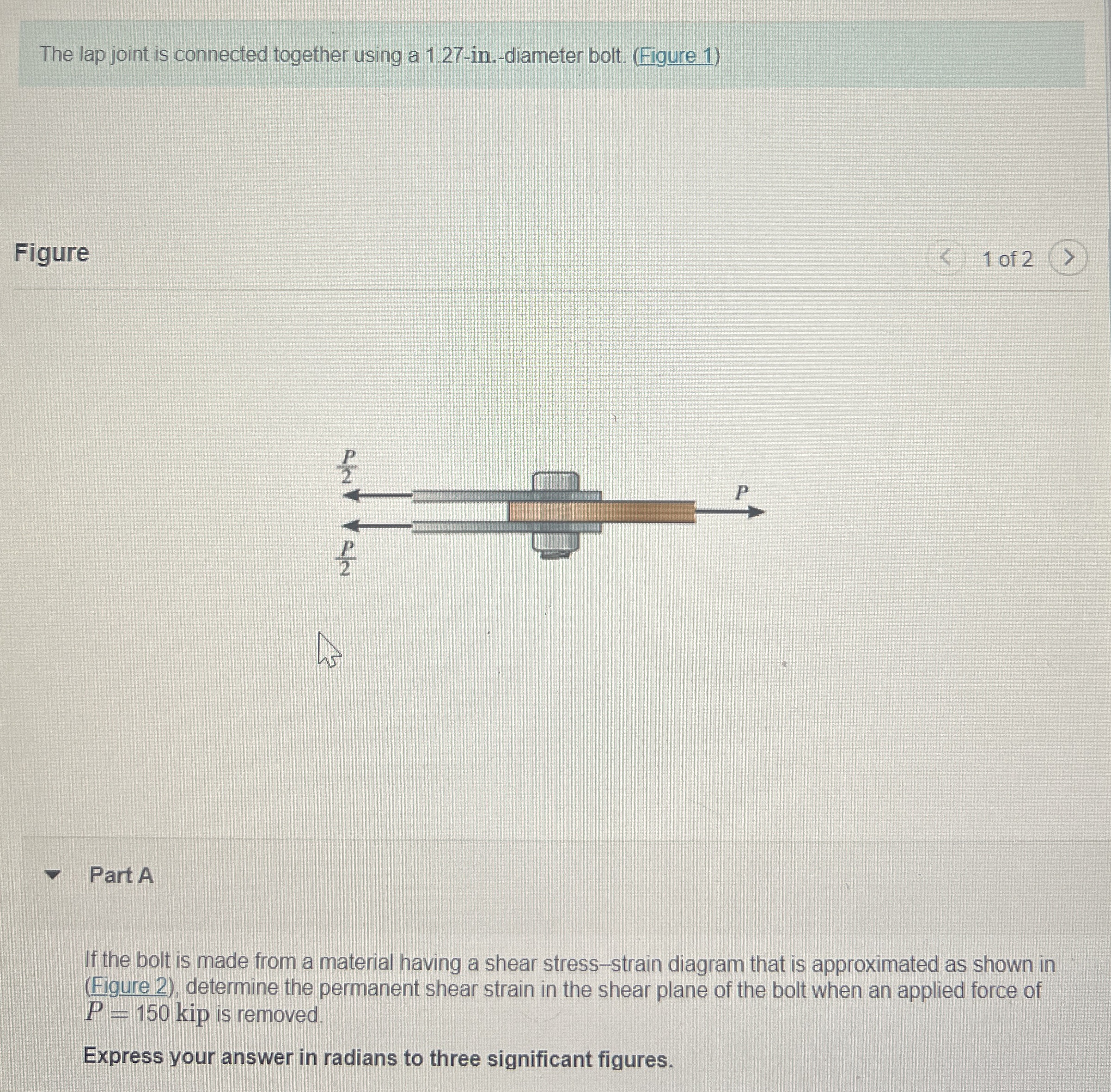 The lap joint is connected together using a 1 . 2