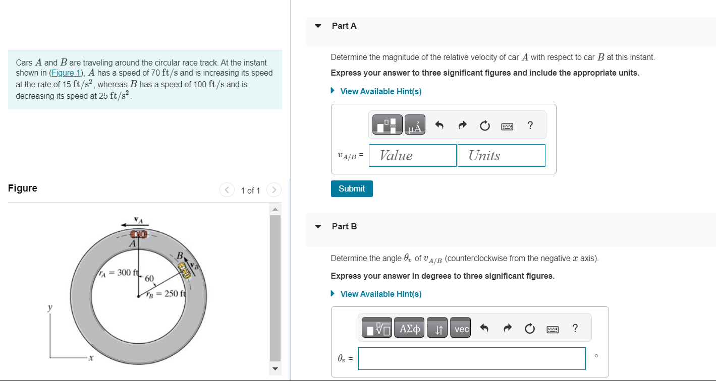 Part A Part C Determine the magnitude of the