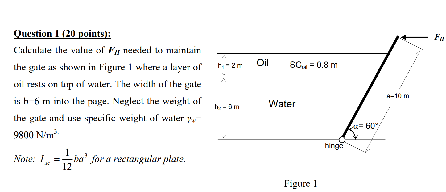 Question 1 ( 2 0 points ) : Calculate the value