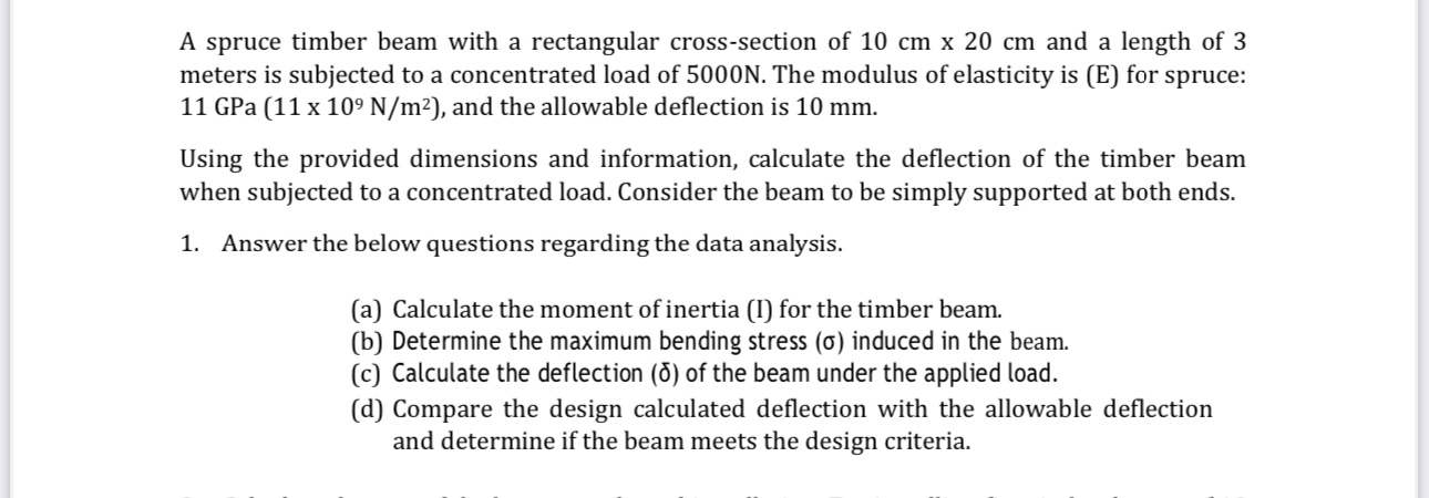 A spruce timber beam with a rectangular cross -