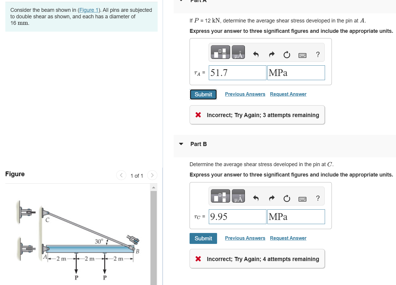 Consider the beam shown in ( Figure 1 ) . All