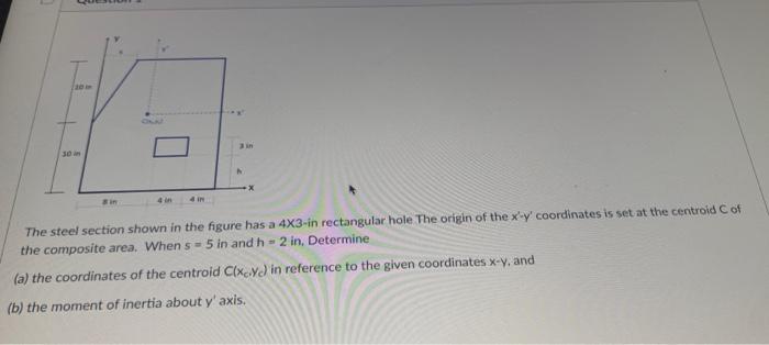 the coordinates of the centroid C ( xoy ) in