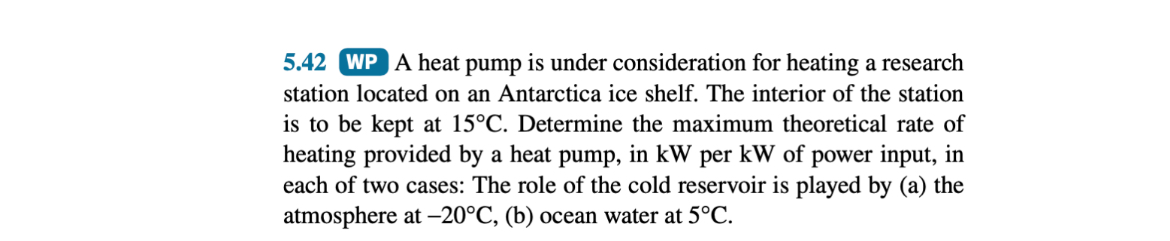 5 . 3 0 WP A reversible refrigeration cycle