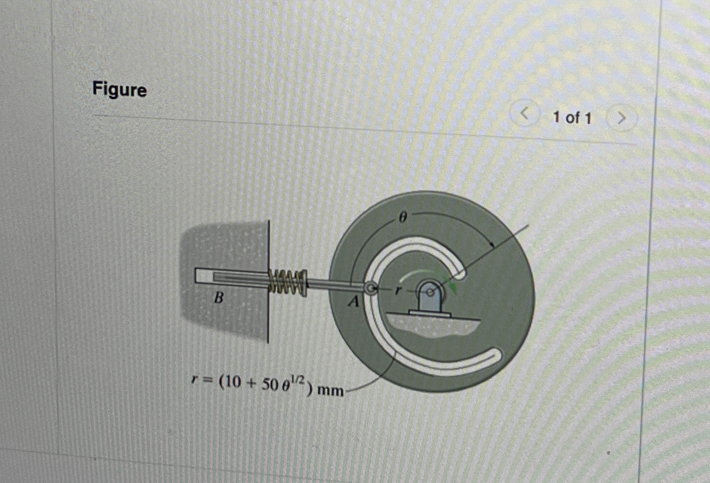 The circular plate rotates clockwise with a