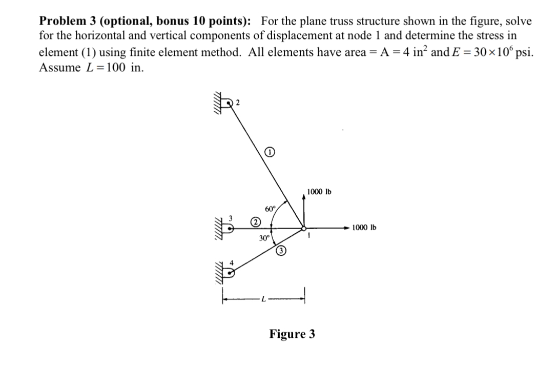 Problem 3 ( optional , bonus 1 0 points ) : For