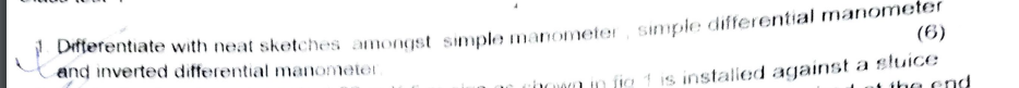 1 . Differentiate with neat sketches amongst