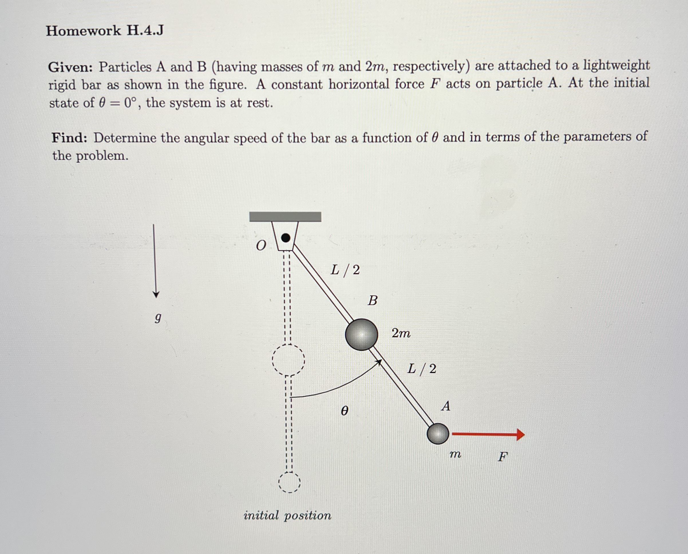 Homework H . 4 . J Given: Particles A and B (