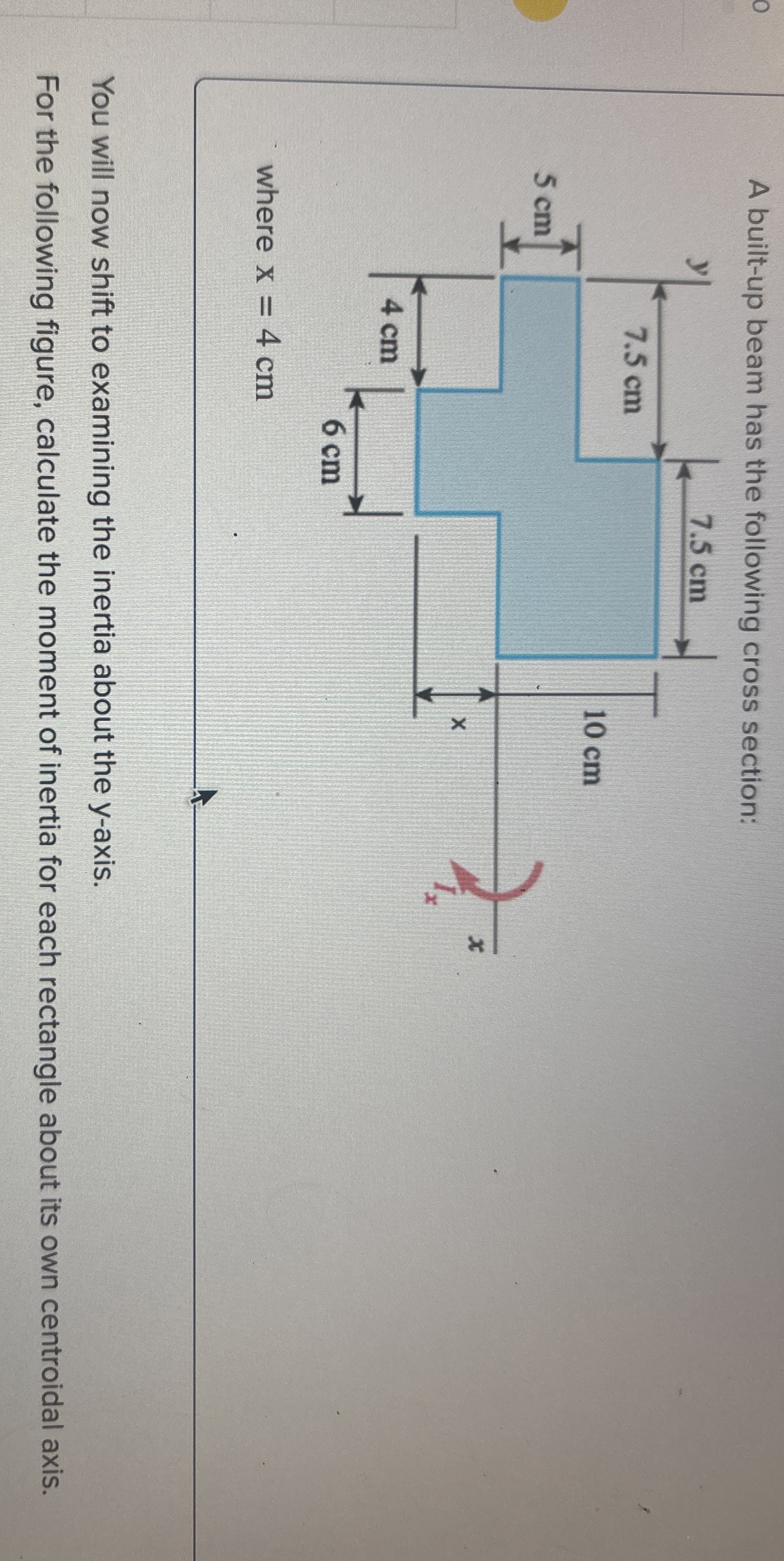 You will now shift to examining the inertia about