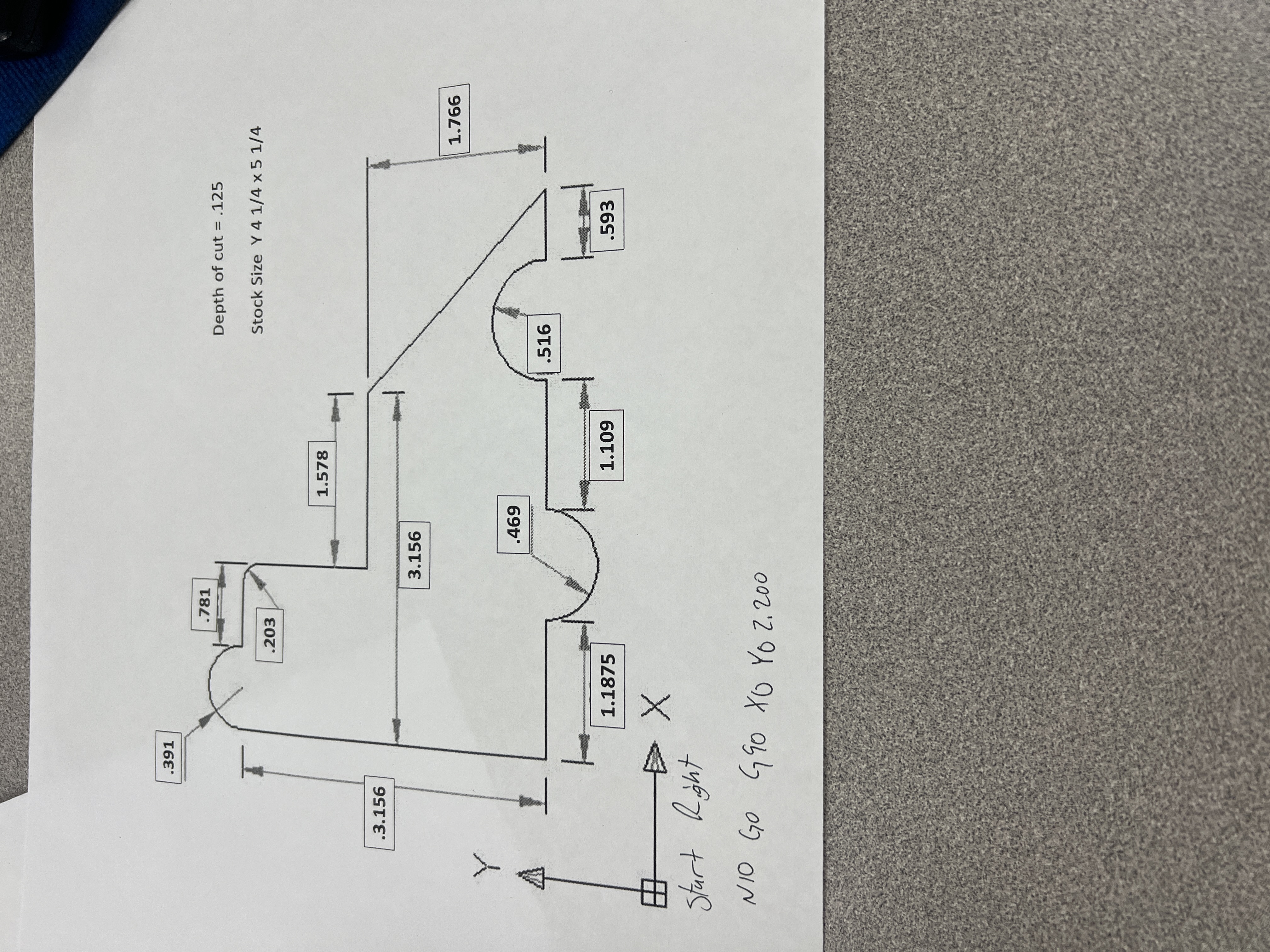 I need this drawing turned int G - code