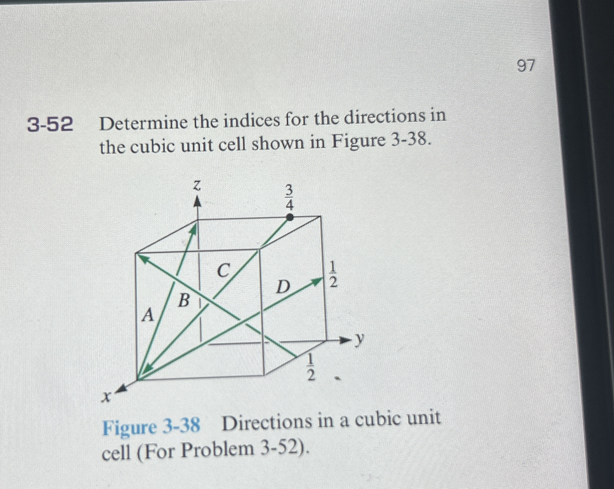 9 7 3 - 5 2 Determine the indices for the