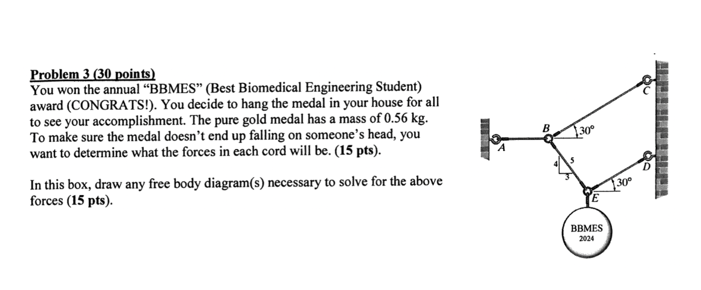Problem 3 ( 3 0 points ) You won the annual