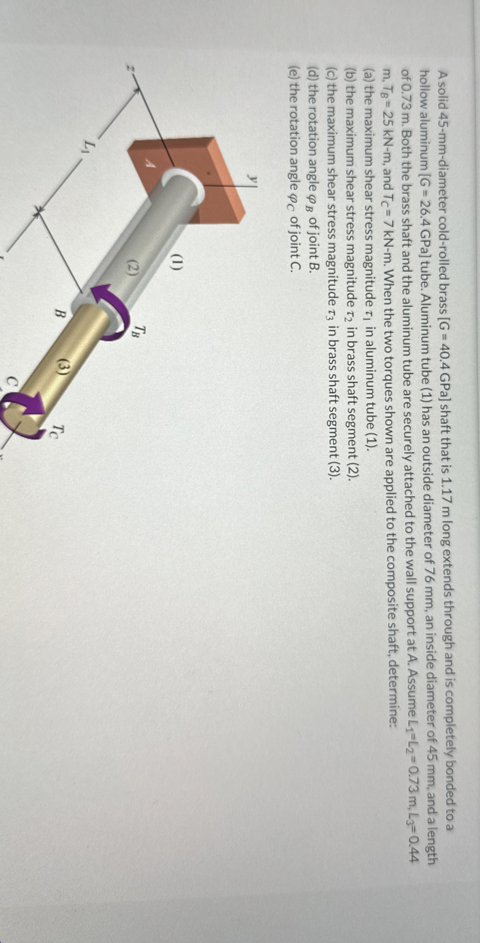 A solid 4 5 - mm - diameter cold - rolled brass [