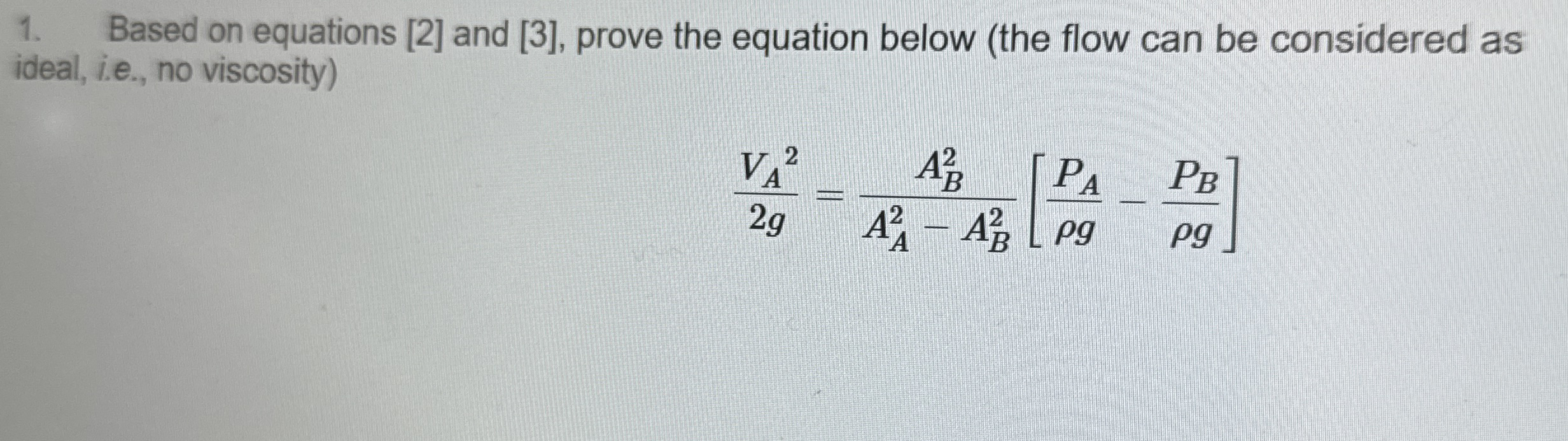 Based on equations [ 2 ] and [ 3 ] , prove the
