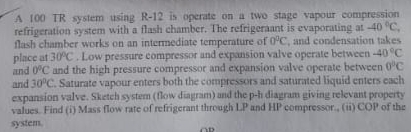 A 1 0 0 TR system using R - 1 2 is operate on a
