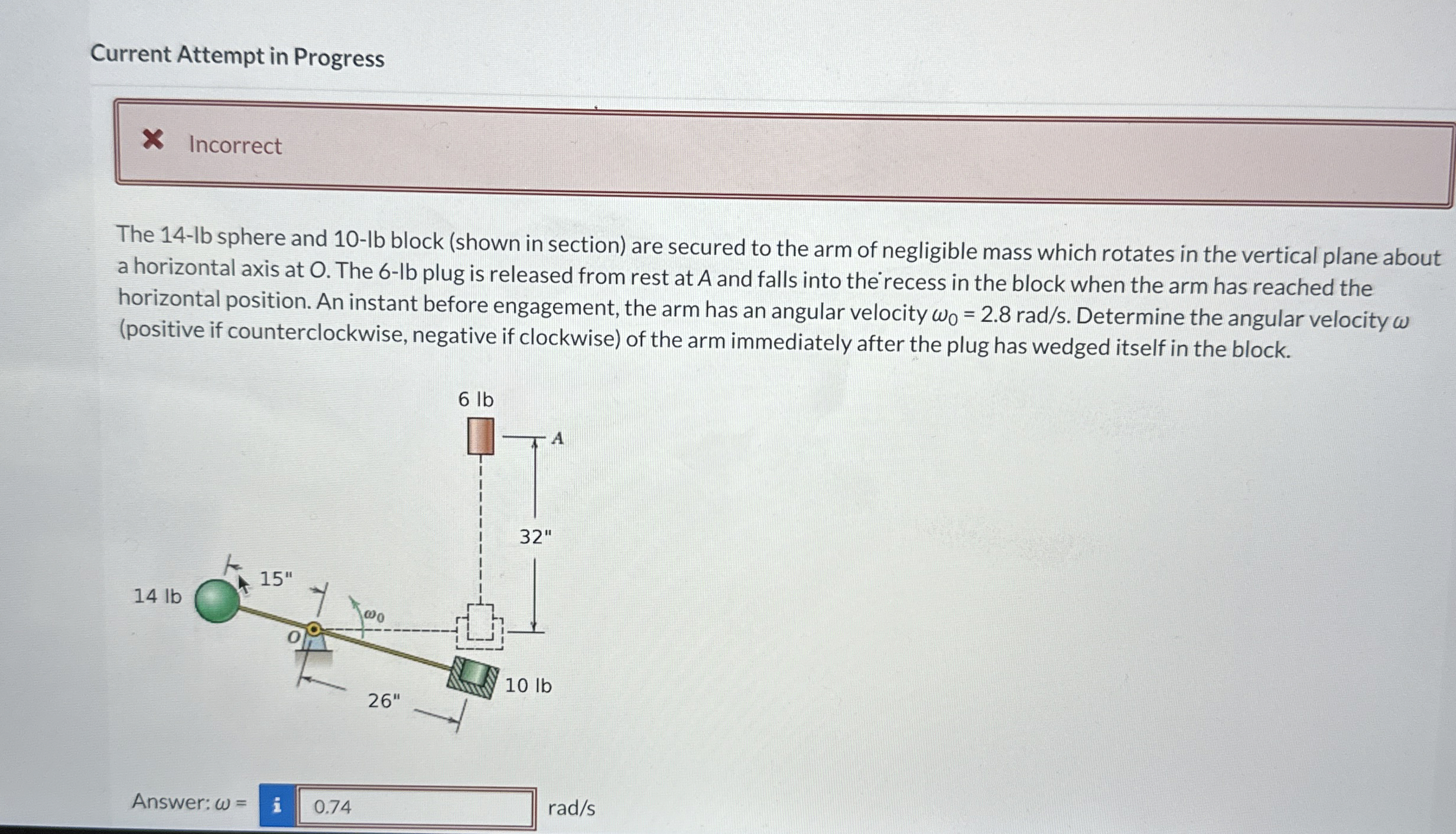 Current Attempt in Progress X Incorrect The 1 4 -
