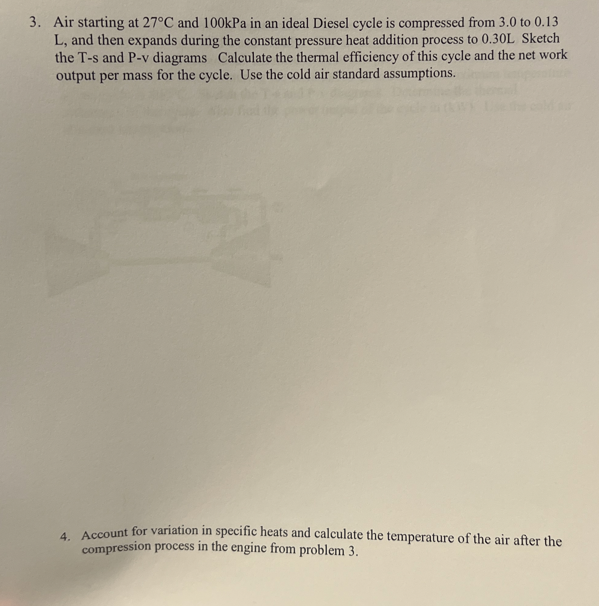 Air starting at 2 7 C and 1 0 0 kPa in an ideal
