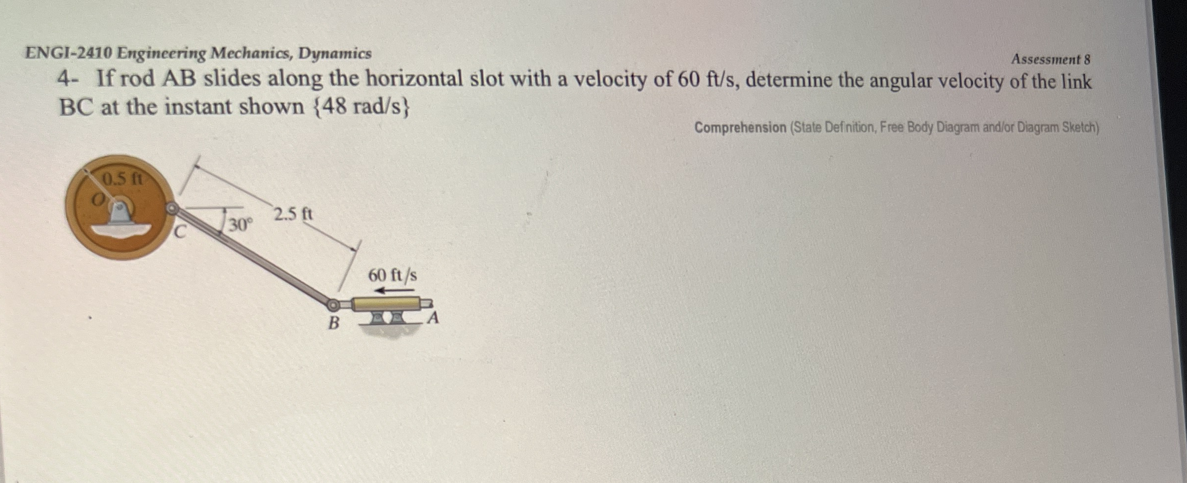 ENGI - 2 4 1 0 Engineering Mechanics, Dynamics