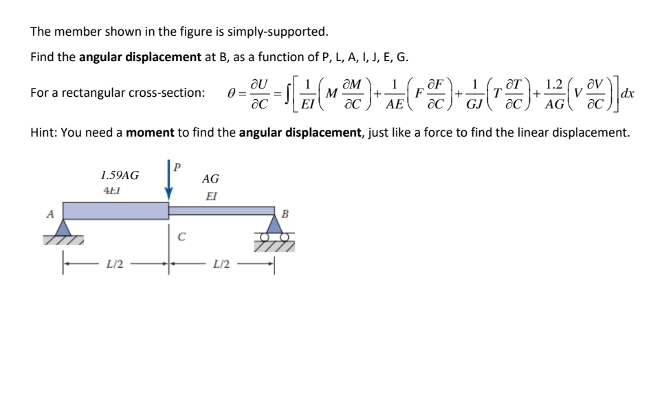The member shown in the figure is simply -