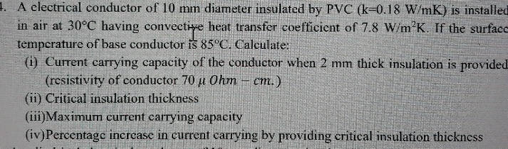 A electrical conductor of 1 0 mm diameter