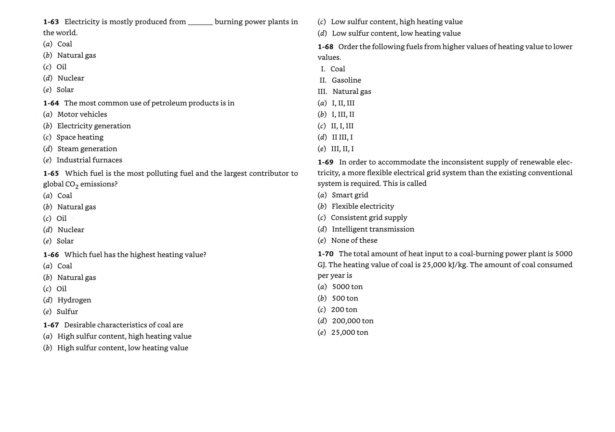 1 - 6 3 Electricity is mostly produced from the