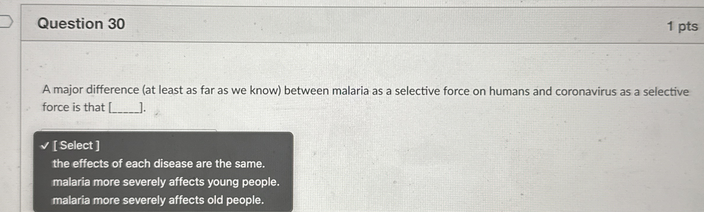 Question 3 0 1 pts A major difference ( at least