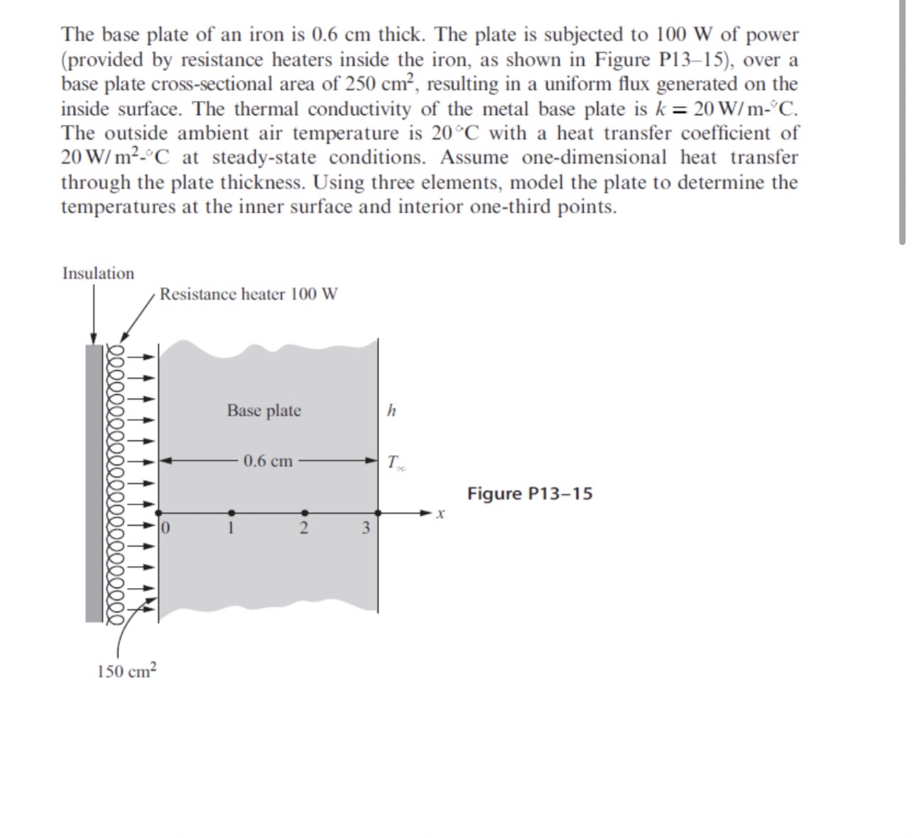 * ( use three elements ) \ \ The base plate of an