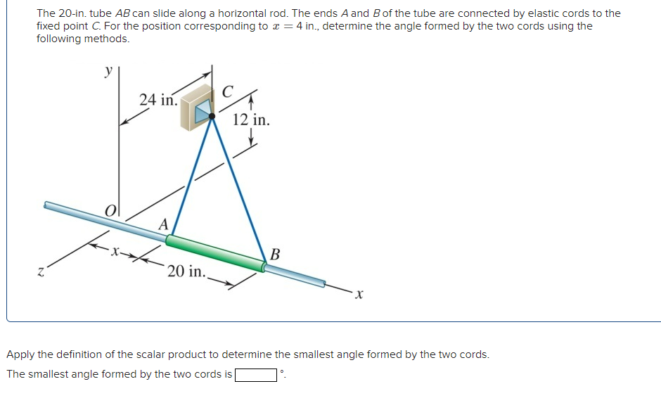 The 2 0 - in . tube A B can slide along a