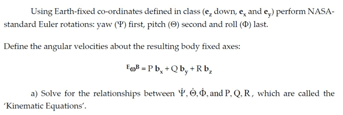 Using Earth - fixed co - ordinates defined in