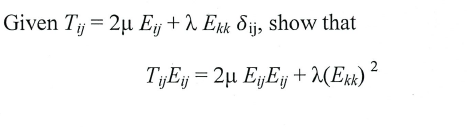 Given T i j = 2 E i j + E k k i j , show that T i