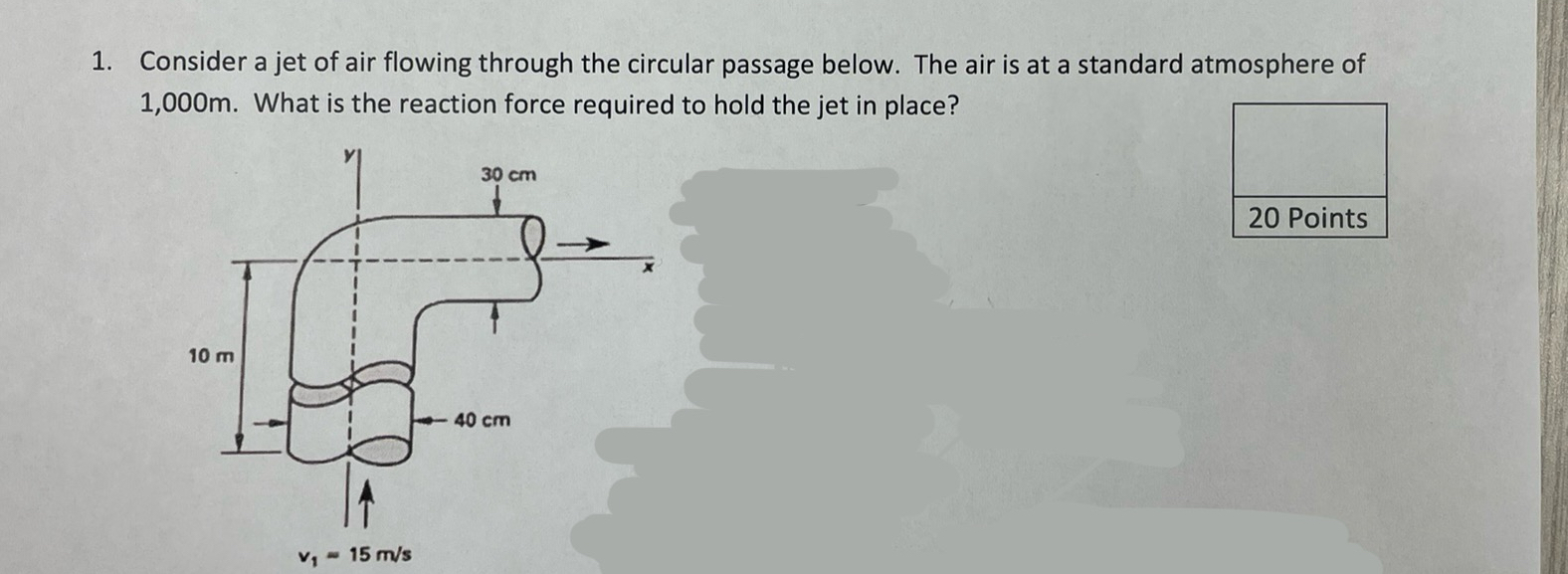 Consider a jet of air flowing through the