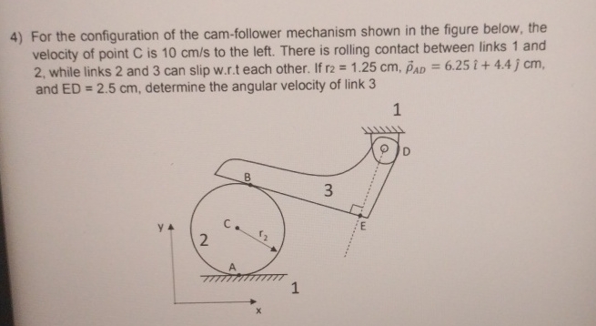For the configuration of the cam - follower